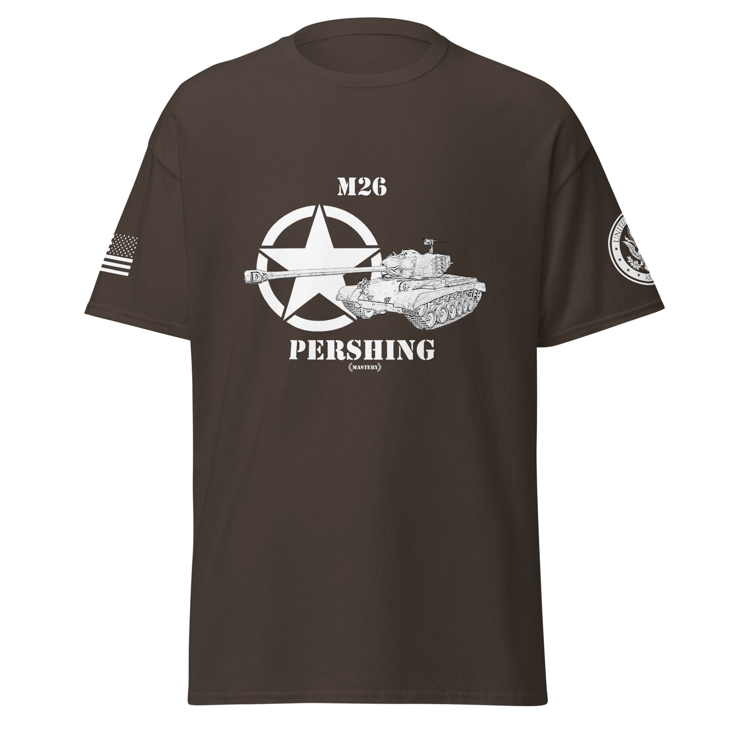 Amerikanischer mittlerer Panzer M26 Pershing Mastery T-Shirt sw T-Shirt 29.99 Herren, M26, Mastery, mittlerer, Panzer, Pershing, sw, T-Shirt, Tanks, Thunder, War, World JLR Design