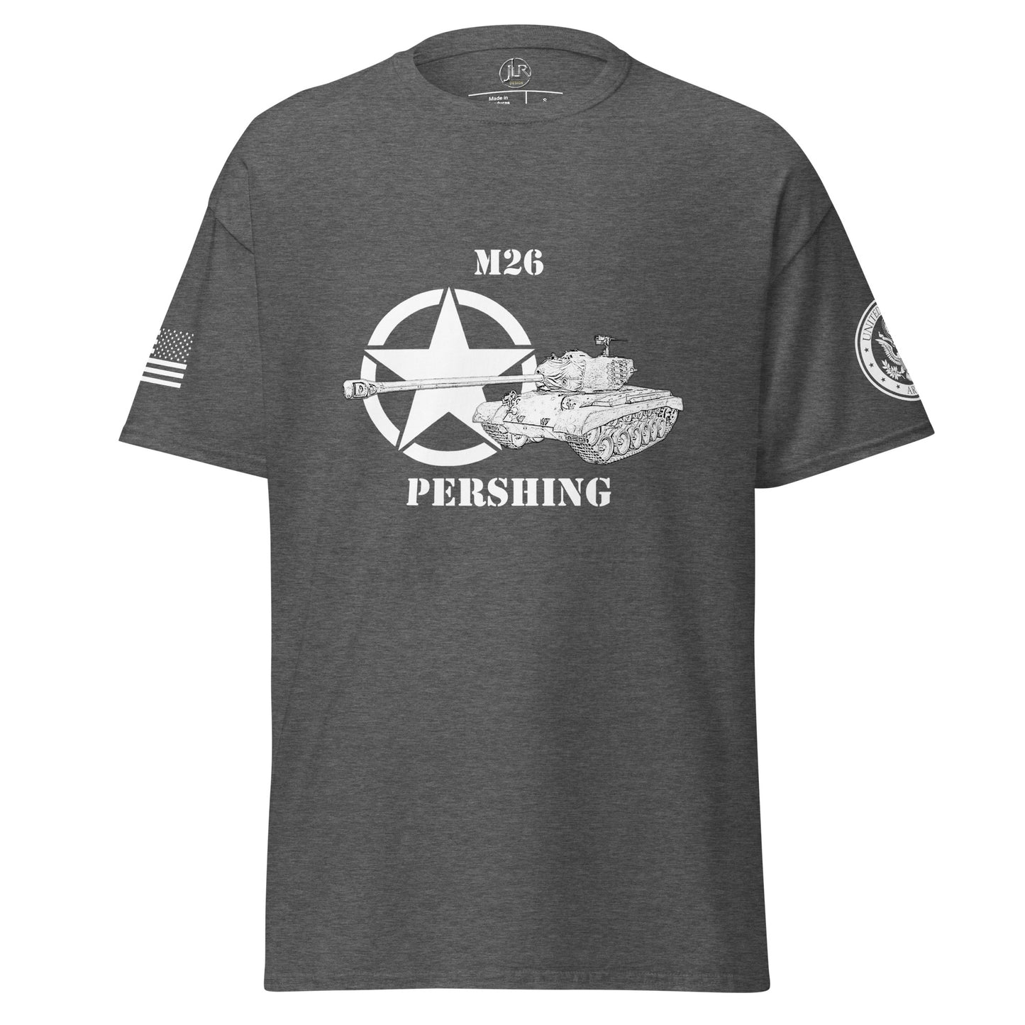 Amerikanischer mittlerer Panzer M26 Pershing T-Shirt sw T-Shirt JLR Design