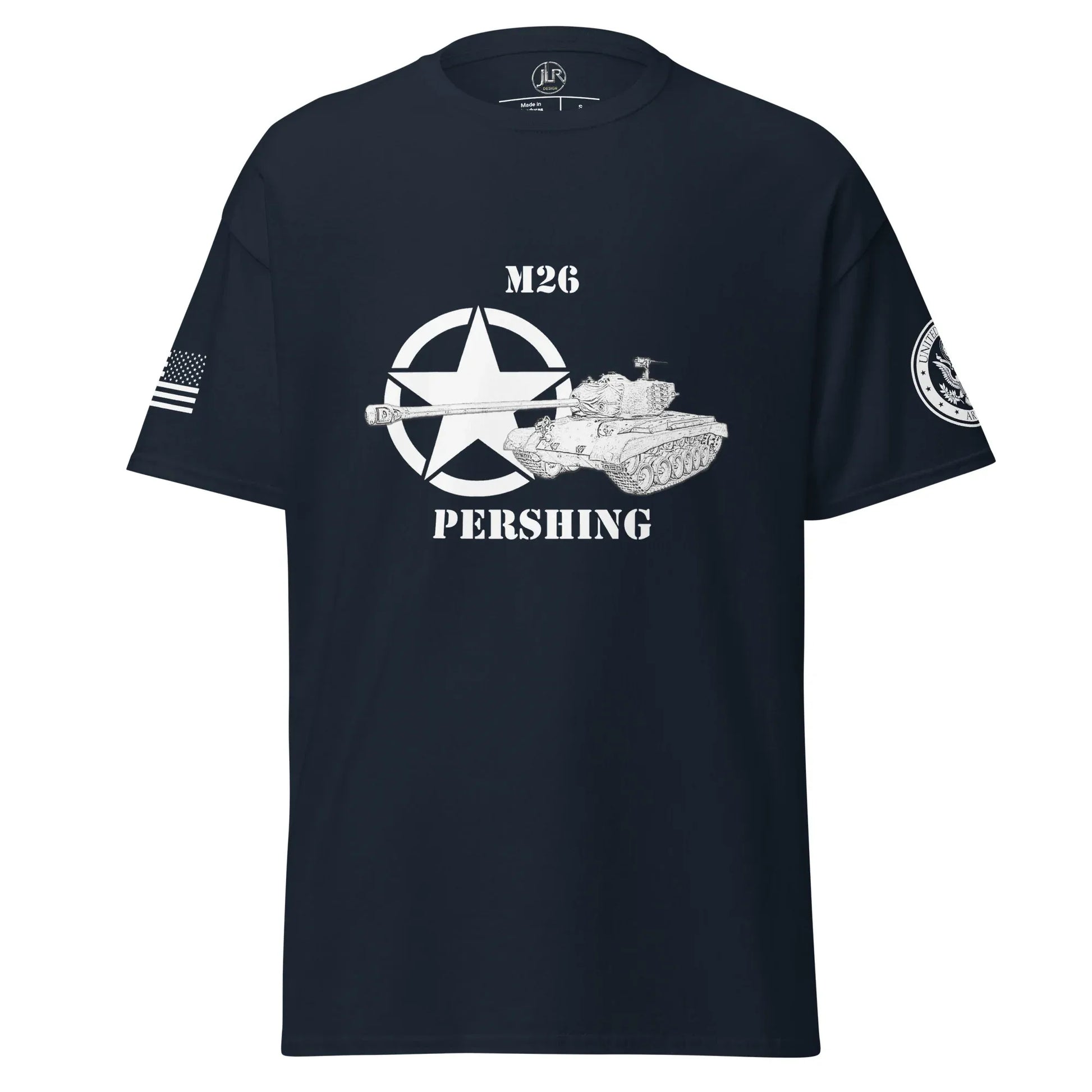 amerikanischer-mittlerer-panzer-m26-pershing-t-shirt-sw-t-shirt-jlr-design-27605 - JLR Design