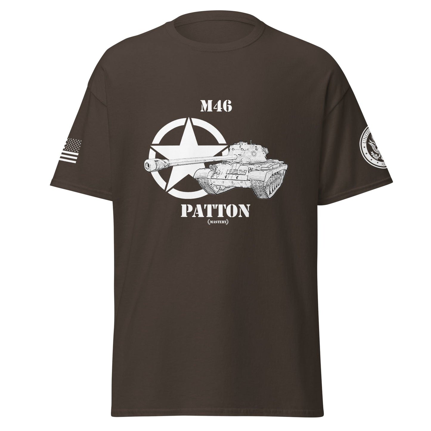 Amerikanischer mittlerer Panzer M46 Patton Mastery T-Shirt sw T-Shirt 29.99 Amerikanischer, Herren, M46, Mastery, mittlerer, Panzer, Patton, sw, T-Shirt, Tanks, Thunder, War, World JLR Design