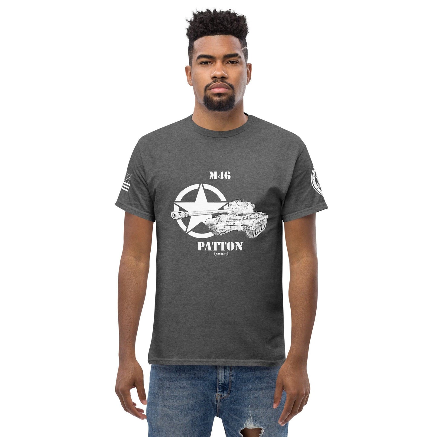 Amerikanischer mittlerer Panzer M46 Patton Mastery T-Shirt sw T-Shirt 29.99 Amerikanischer, Herren, M46, Mastery, mittlerer, Panzer, Patton, sw, T-Shirt, Tanks, Thunder, War, World JLR Design