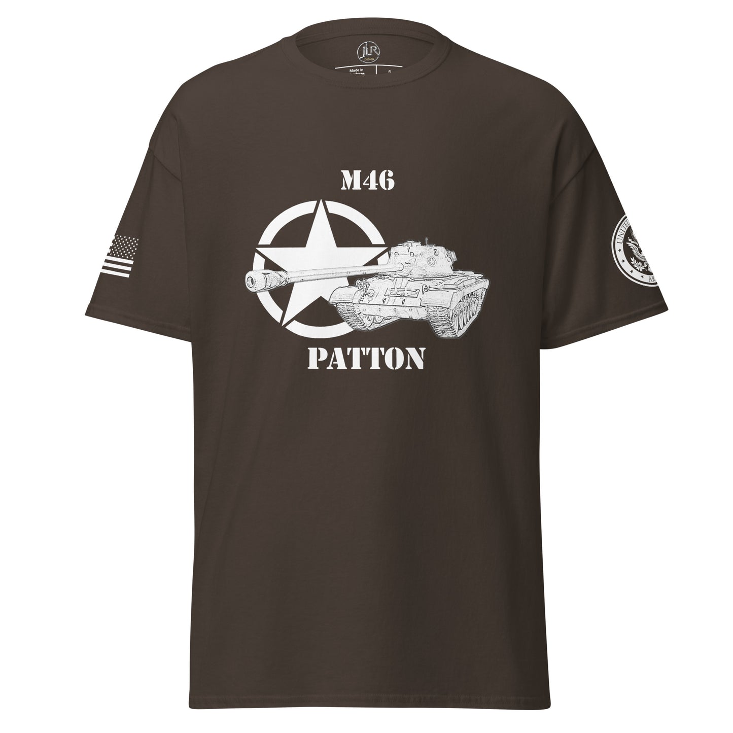 Amerikanischer mittlerer Panzer M46 Patton T-Shirt sw T-Shirt JLR Design