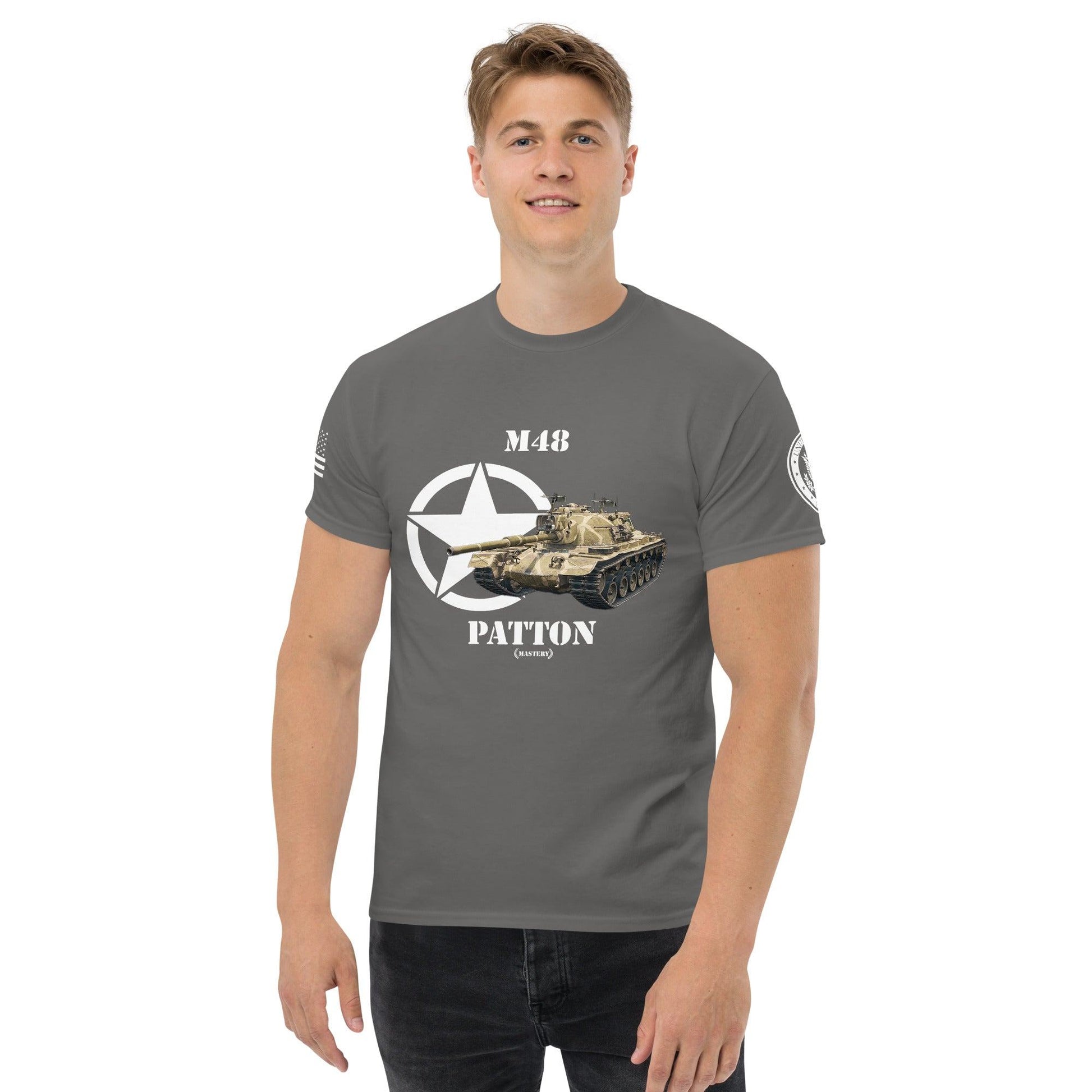 Amerikanischer mittlerer Panzer M48 Patton Mastery T-Shirt T-Shirt 33.99 Amerikanischer, Herren, M48, Mastery, mittlerer, Panzer, Patton, T-Shirt, Tanks, Thunder, War, World JLR Design