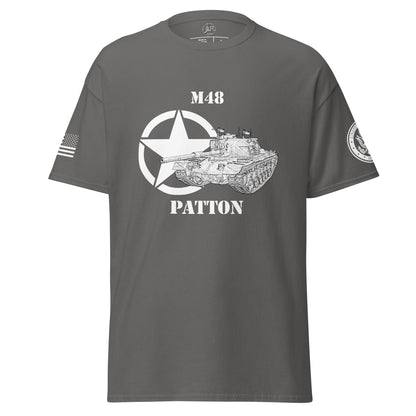 Amerikanischer mittlerer Panzer M48 Patton T-Shirt sw T-Shirt JLR Design