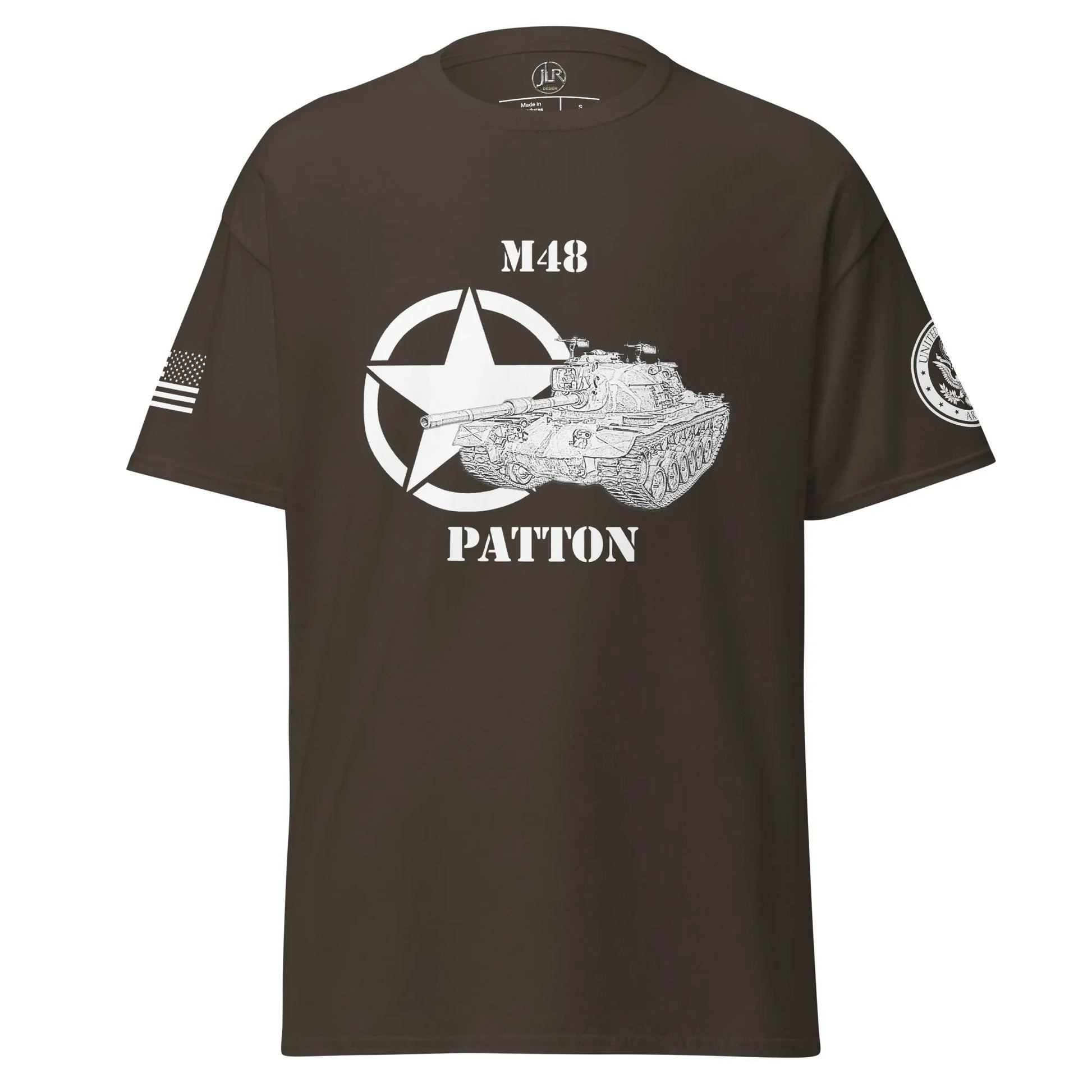 amerikanischer-mittlerer-panzer-m48-patton-t-shirt-sw-t-shirt-jlr-design-95522 - JLR Design