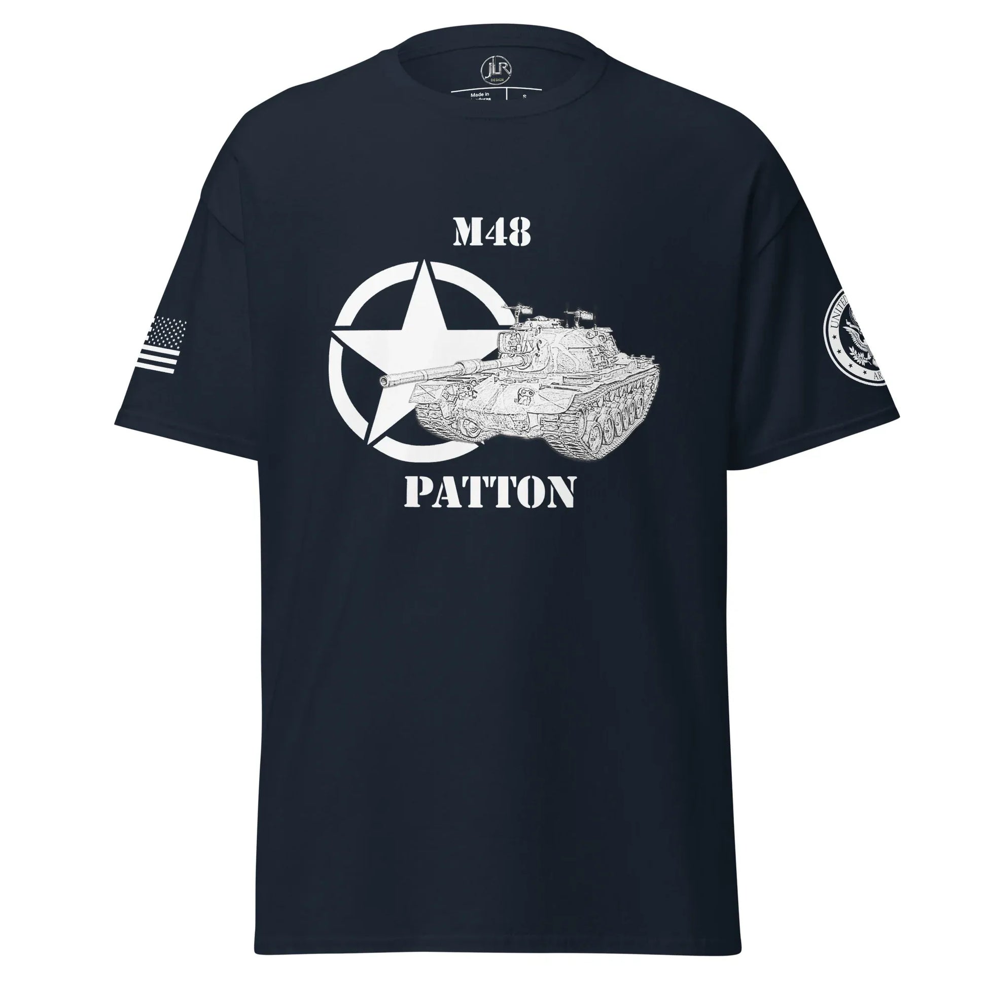 amerikanischer-mittlerer-panzer-m48-patton-t-shirt-sw-t-shirt-jlr-design-30423 - JLR Design