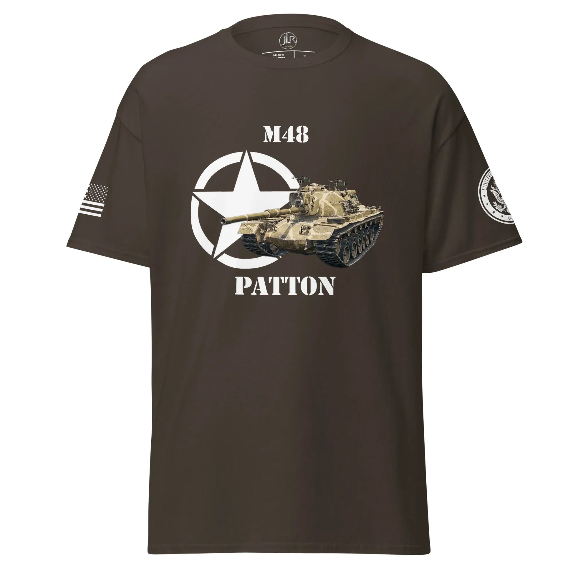 amerikanischer-mittlerer-panzer-m48-patton-t-shirt-t-shirt-jlr-design-35364 - JLR Design