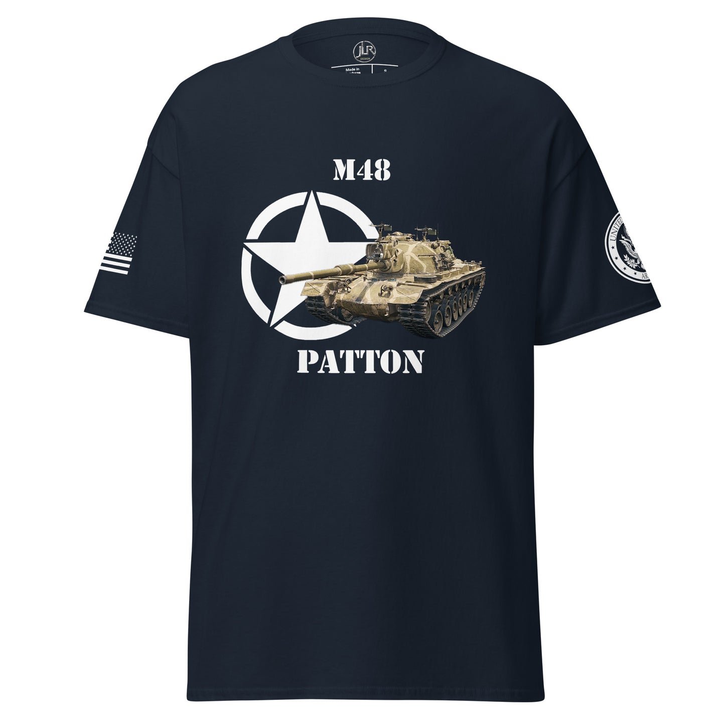 Amerikanischer mittlerer Panzer M48 Patton T-Shirt T-Shirt JLR Design