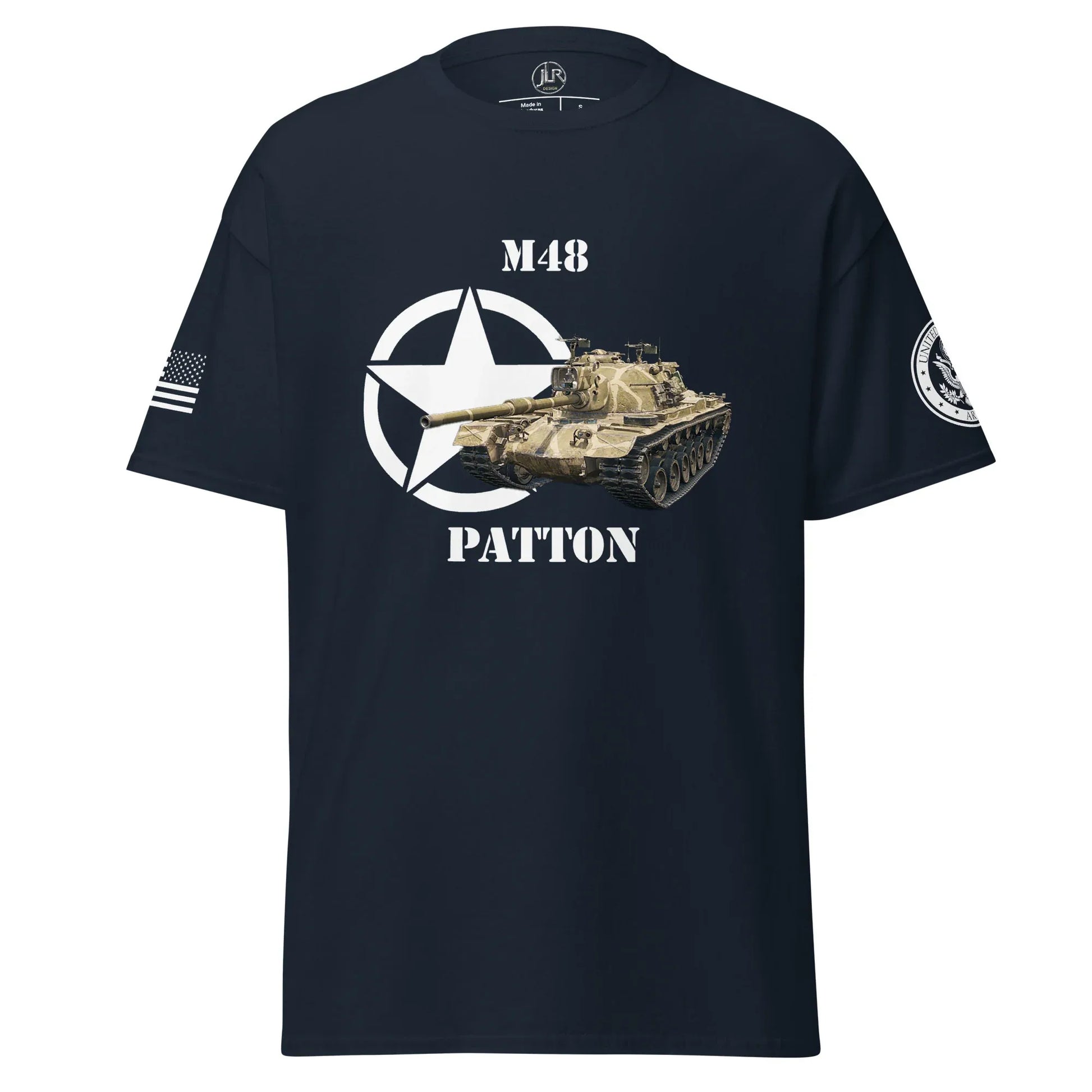 amerikanischer-mittlerer-panzer-m48-patton-t-shirt-t-shirt-jlr-design-55789 - JLR Design