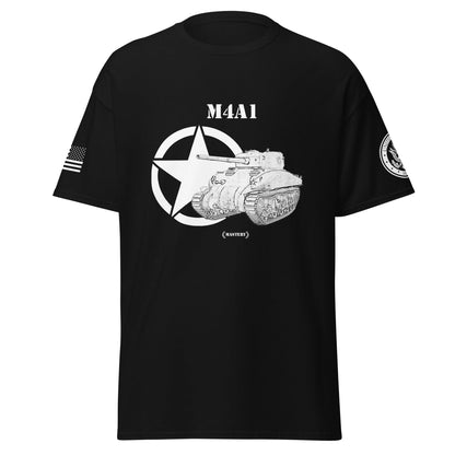 Amerikanischer mittlerer Panzer M4A1 Mastery T-Shirt sw T-Shirt 29.99 Herren, M4A1, Mastery, Panzer, sw, T-Shirt, Tanks, Thunder, War, World JLR Design