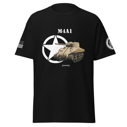 Amerikanischer mittlerer Panzer M4A1 Mastery T-Shirt T-Shirt 33.99 Herren, M4A1, Mastery, Panzer, T-Shirt, Tanks, Thunder, War, World JLR Design