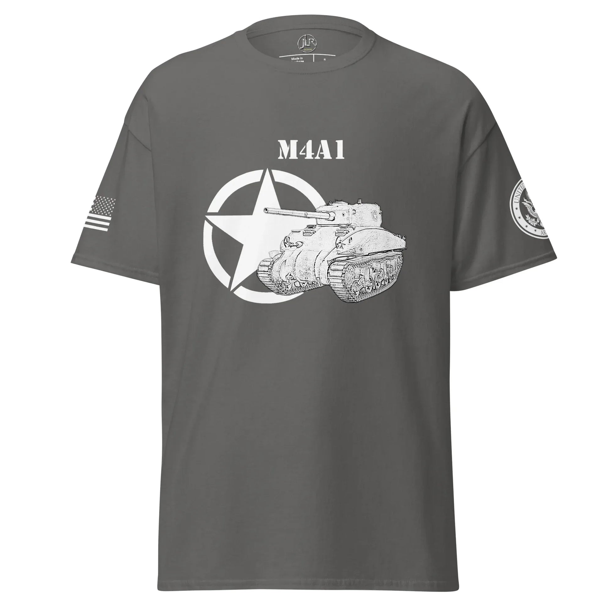 amerikanischer-mittlerer-panzer-m4a1-t-shirt-sw-t-shirt-jlr-design-97127 - JLR Design