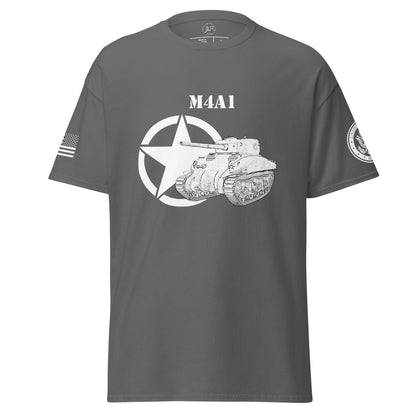 Amerikanischer mittlerer Panzer M4A1 T-Shirt sw T-Shirt JLR Design