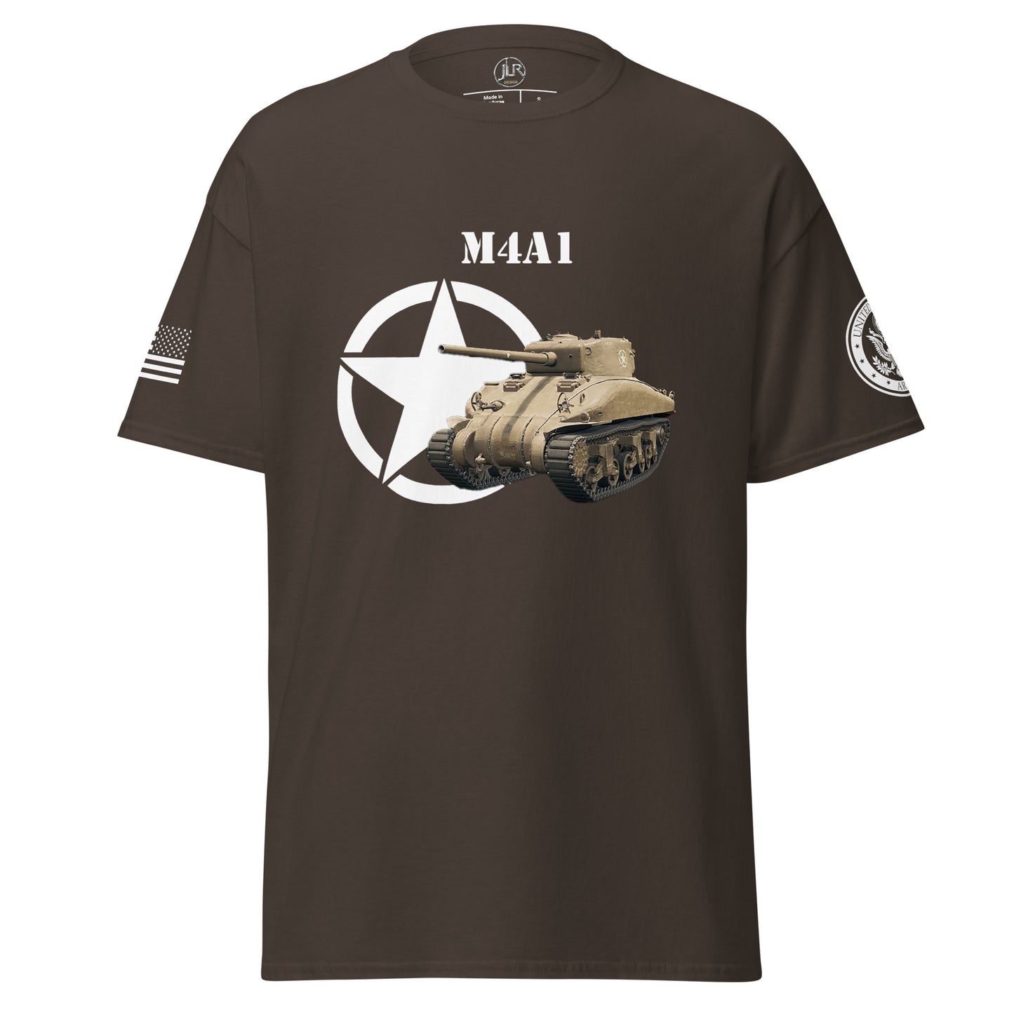 Amerikanischer mittlerer Panzer M4A1 T-Shirt T-Shirt JLR Design