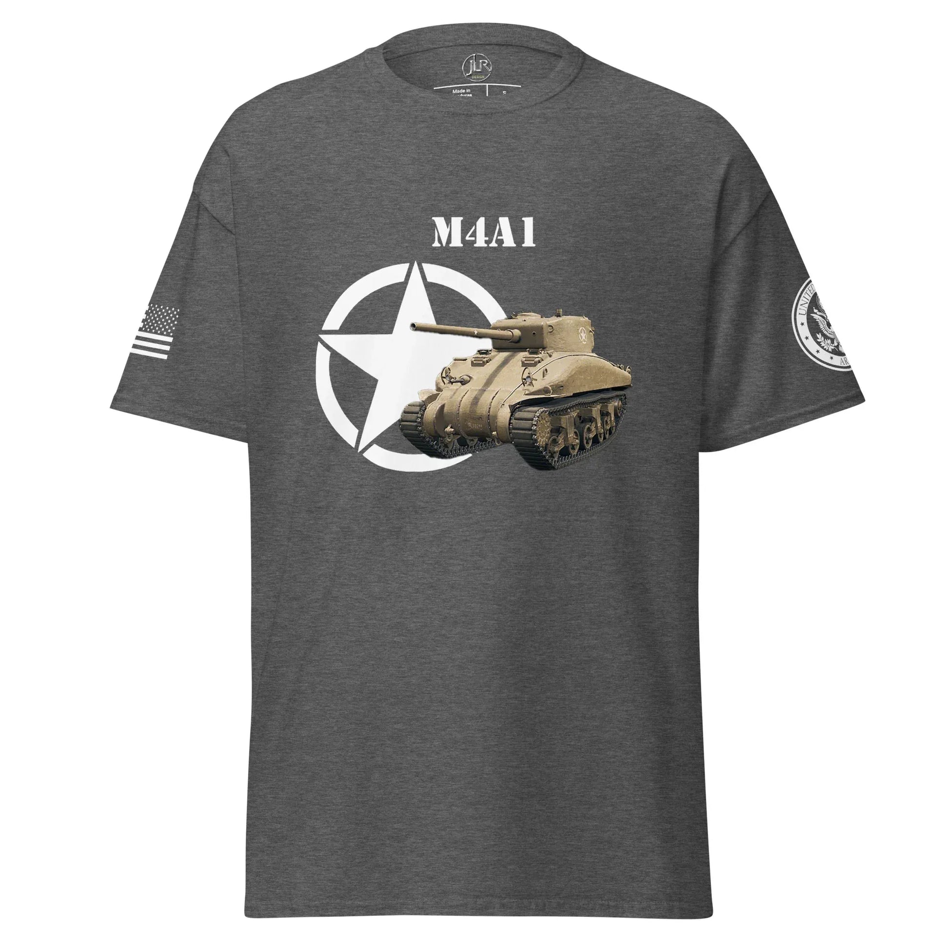 amerikanischer-mittlerer-panzer-m4a1-t-shirt-t-shirt-jlr-design-46059 - JLR Design