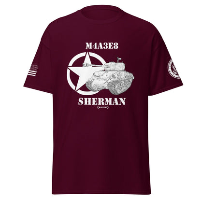 Amerikanischer mittlerer Panzer M4A3E8 Sherman Mastery T-Shirt sw T-Shirt 29.99 Herren, M4A3E8, Mastery, mittlerer, Panzer, Sherman, sw, T-Shirt, Tanks, Thunder, War, World JLR Design