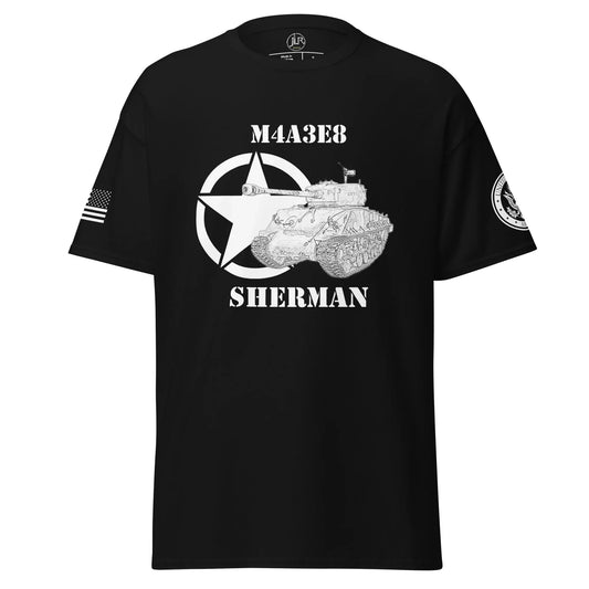amerikanischer-mittlerer-panzer-m4a3e8-sherman-t-shirt-sw-t-shirt-jlr-design-57263 - JLR Design