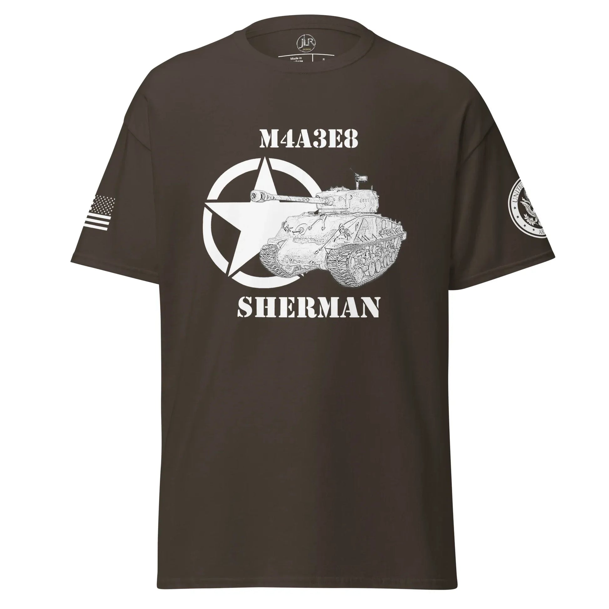 amerikanischer-mittlerer-panzer-m4a3e8-sherman-t-shirt-sw-t-shirt-jlr-design-63184 - JLR Design