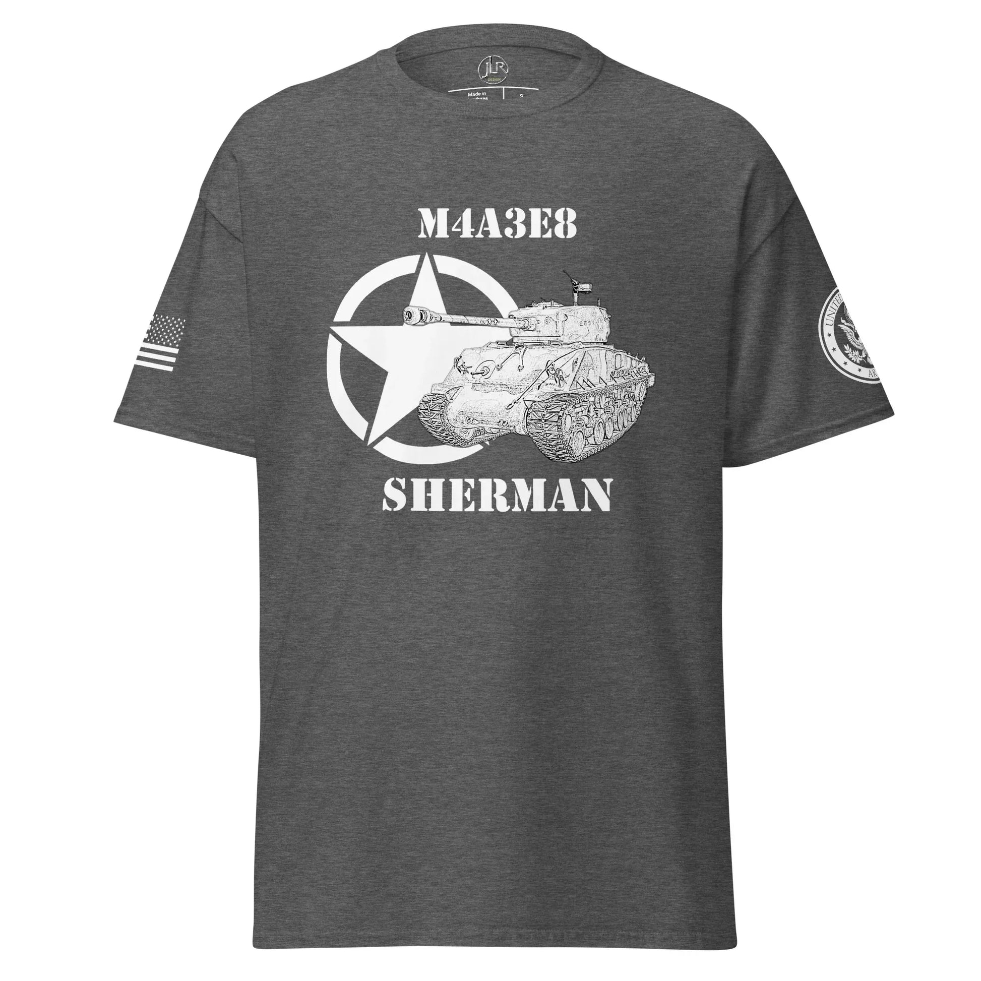 amerikanischer-mittlerer-panzer-m4a3e8-sherman-t-shirt-sw-t-shirt-jlr-design-14896 - JLR Design