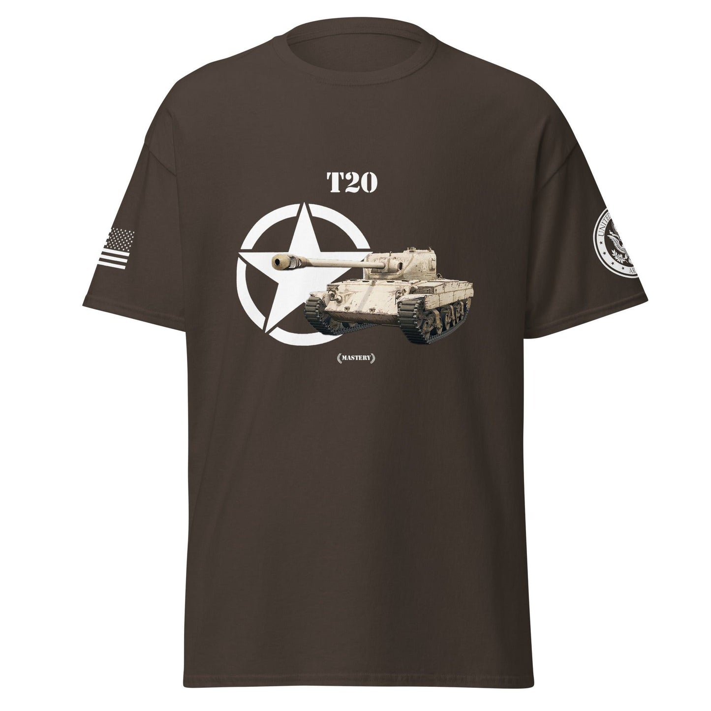 Amerikanischer mittlerer Panzer T20 Mastery T-Shirt T-Shirt 33.99 Herren, Mastery, mittlerer, Panzer, T-Shirt, T20, Tanks, Thunder, War, World JLR Design