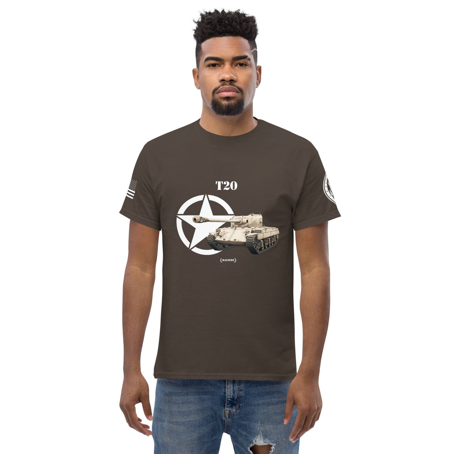 Amerikanischer mittlerer Panzer T20 Mastery T-Shirt T-Shirt 33.99 Herren, Mastery, mittlerer, Panzer, T-Shirt, T20, Tanks, Thunder, War, World JLR Design