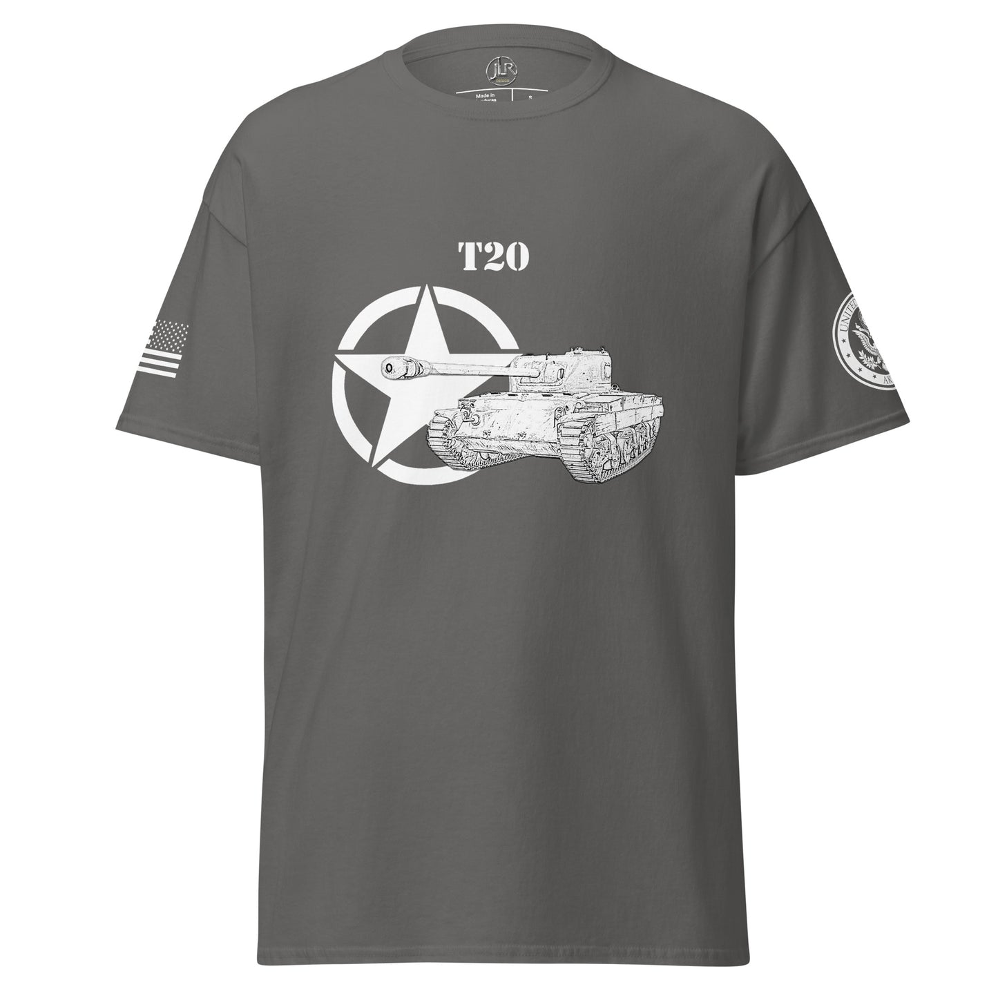 Amerikanischer mittlerer Panzer T20 T-Shirt sw T-Shirt JLR Design