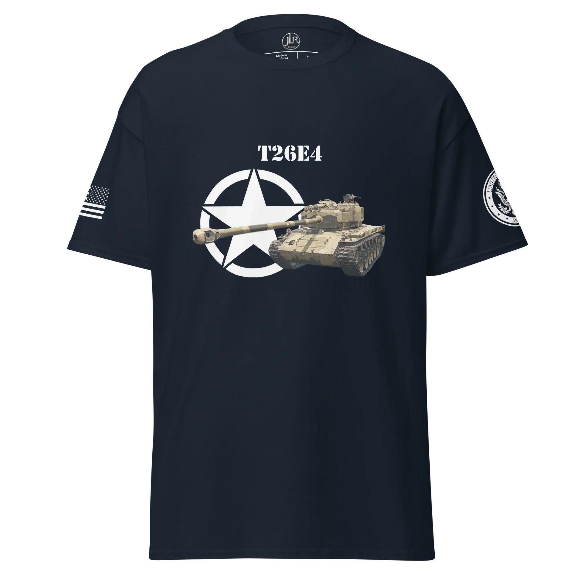 amerikanischer-mittlerer-panzer-t26e4-t-shirt-t-shirt-jlr-design-42108 - JLR Design