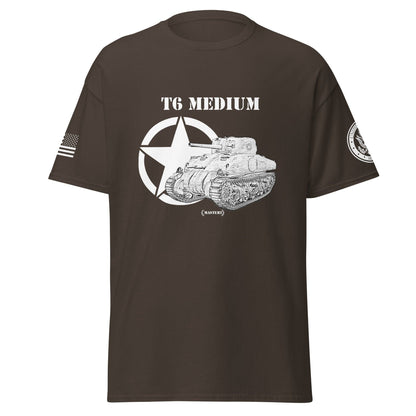 Amerikanischer mittlerer Panzer T6 Medium T-Shirt sw T-Shirt 29.99 Amerikanisch, Herren, Medium, Panzer, T-Shirt, T6, Tanks, Thunder, War, World JLR Design