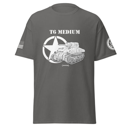 Amerikanischer mittlerer Panzer T6 Medium T-Shirt sw T-Shirt 29.99 Amerikanisch, Herren, Medium, Panzer, T-Shirt, T6, Tanks, Thunder, War, World JLR Design