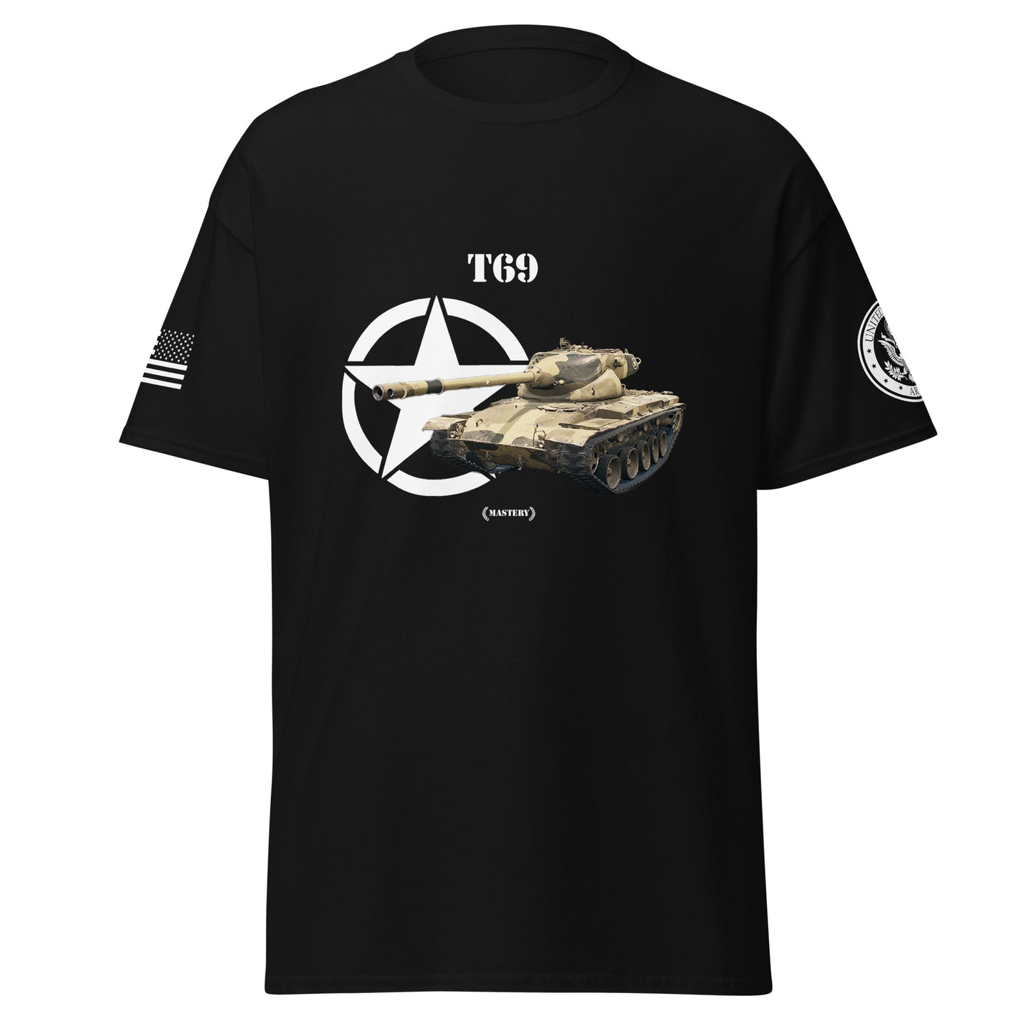 Amerikanischer mittlerer Panzer T69 Mastery T-Shirt T-Shirt 33.99 Herren, Mastery, mittlerer, Panzer, T-Shirt, T69, Tanks, Thunder, War, World JLR Design