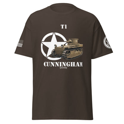 Amerikanischer Panzer T1 Cunningham Mastery T-Shirt T-Shirt 33.99 Cunningham, Herren, Mastery, T-Shirt, T1, Tanks, Thunder, War, World JLR Design