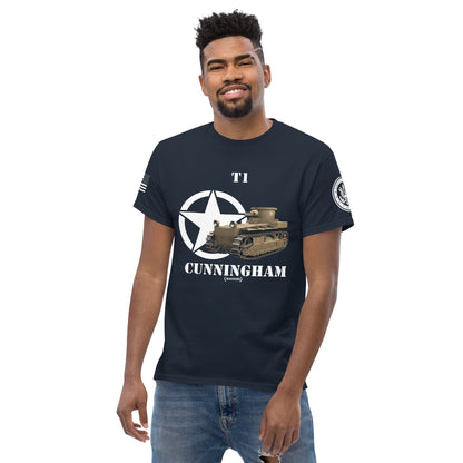 Amerikanischer Panzer T1 Cunningham Mastery T-Shirt T-Shirt 33.99 Cunningham, Herren, Mastery, T-Shirt, T1, Tanks, Thunder, War, World JLR Design