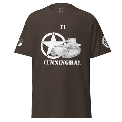 Amerikanischer Panzer T1 Cunningham T-Shirt sw T-Shirt JLR Design