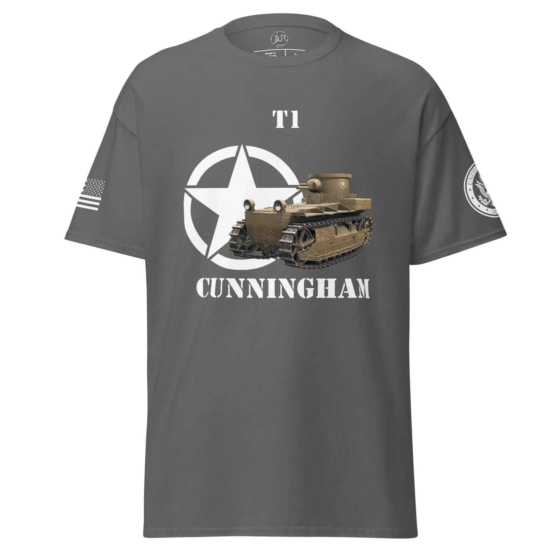 amerikanischer-panzer-t1-cunningham-t-shirt-t-shirt-jlr-design-79425 - JLR Design