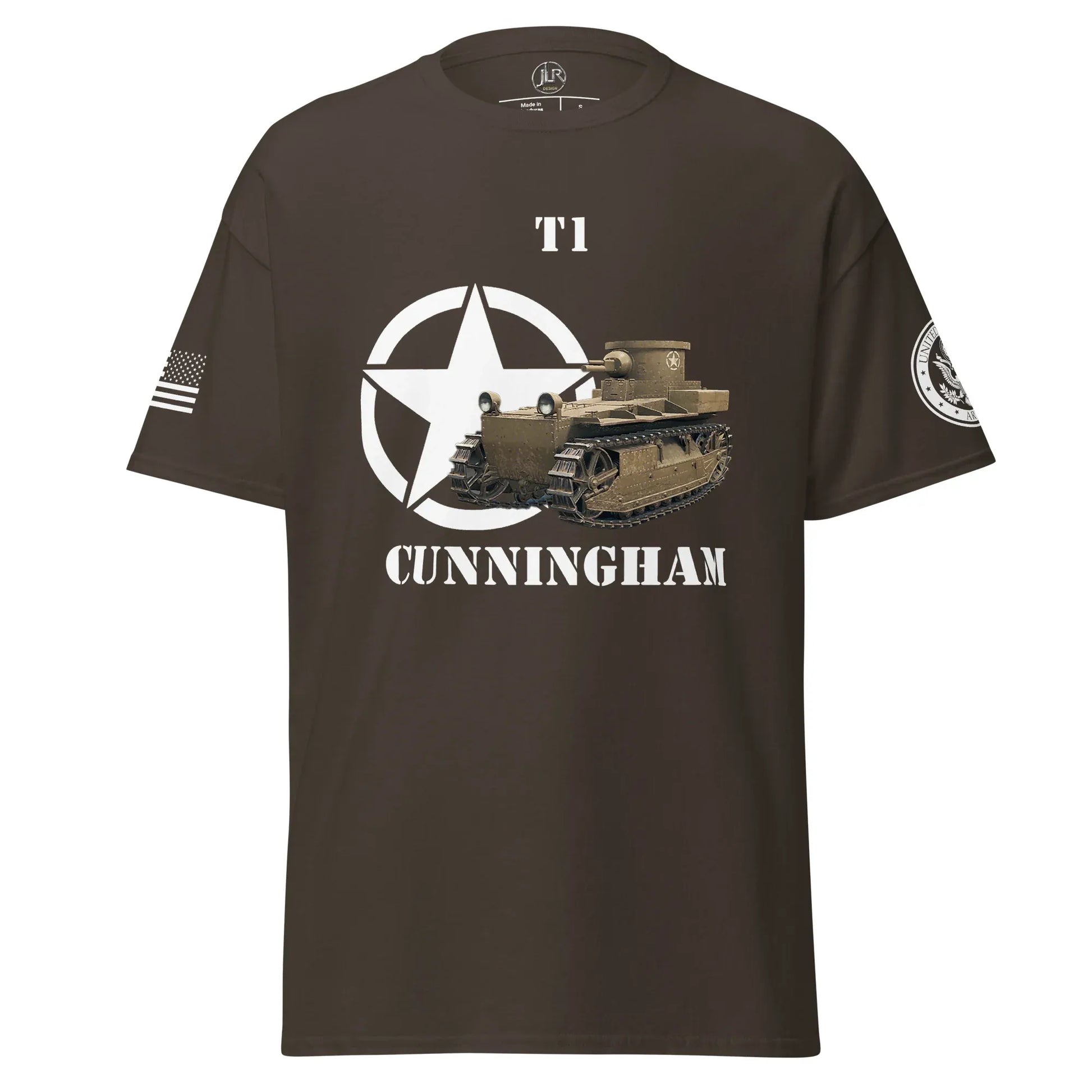amerikanischer-panzer-t1-cunningham-t-shirt-t-shirt-jlr-design-20254 - JLR Design