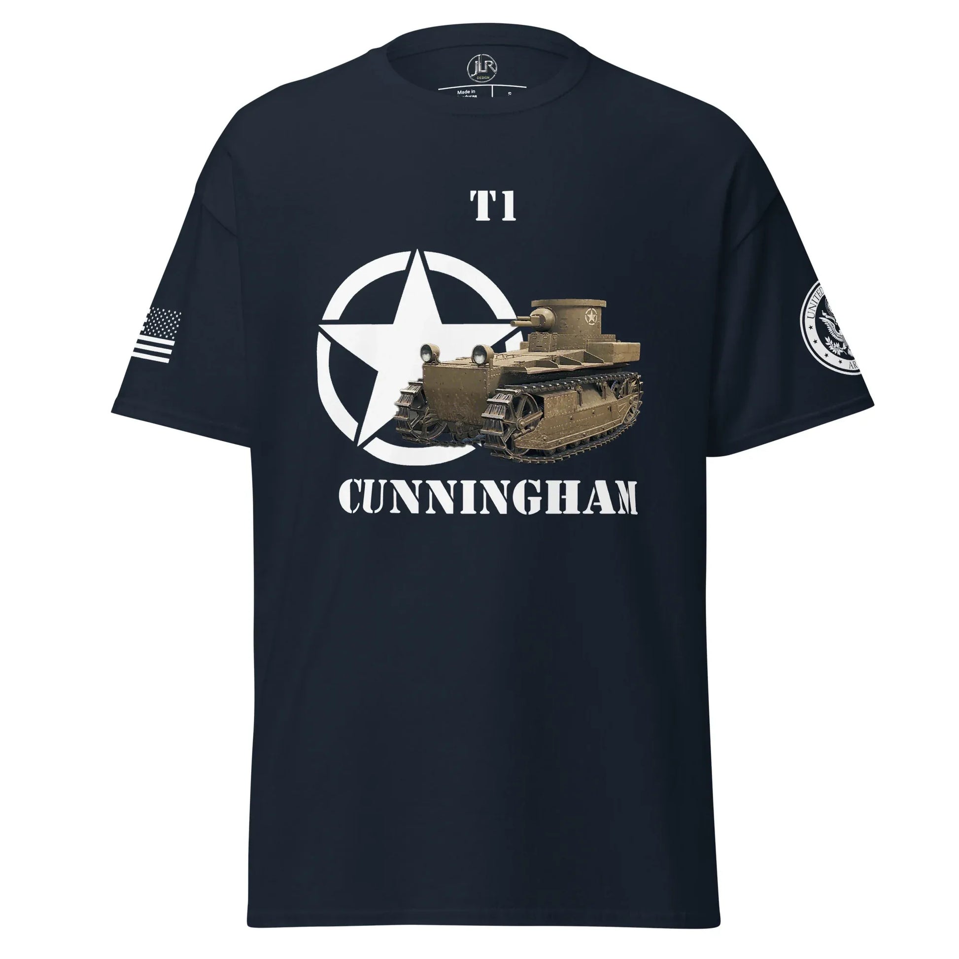 amerikanischer-panzer-t1-cunningham-t-shirt-t-shirt-jlr-design-38478 - JLR Design