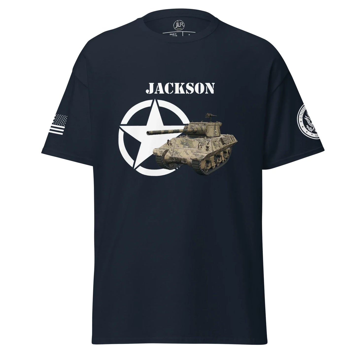 unisex-classic-tee-navy-front-677aa26d81fb2 - JLR Design