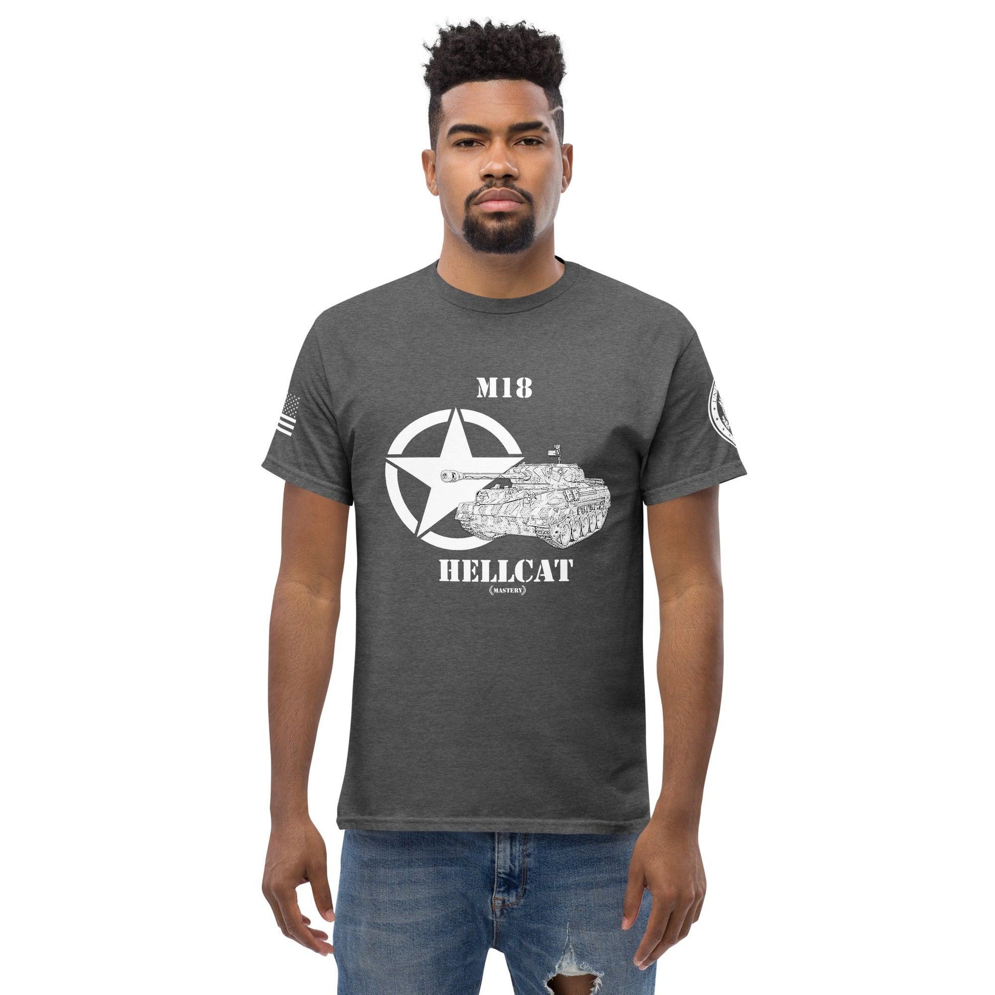 Amerikanischer Panzerjäger M18 Hellcat Mastery T-Shirt sw T-Shirt 29.99 Hellcat, Herren, M18, Mastery, Panzerjäger, T-Shirt, Tanks, Thunder, War, World JLR Design