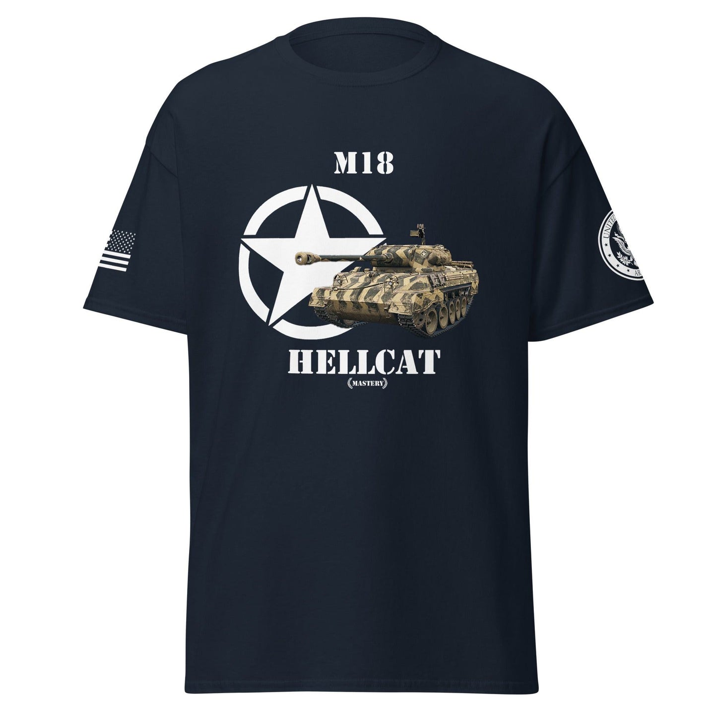 Amerikanischer Panzerjäger M18 Hellcat Mastery T-Shirt T-Shirt 33.99 Hellcat, Herren, M18, Mastery, Panzerjäger, T-Shirt, Tanks, Thunder, War, World JLR Design