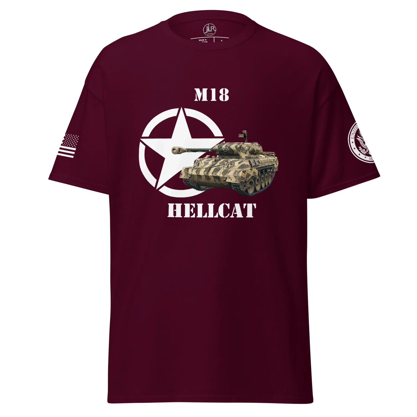 unisex-classic-tee-maroon-front-677aa8c44900b - JLR Design