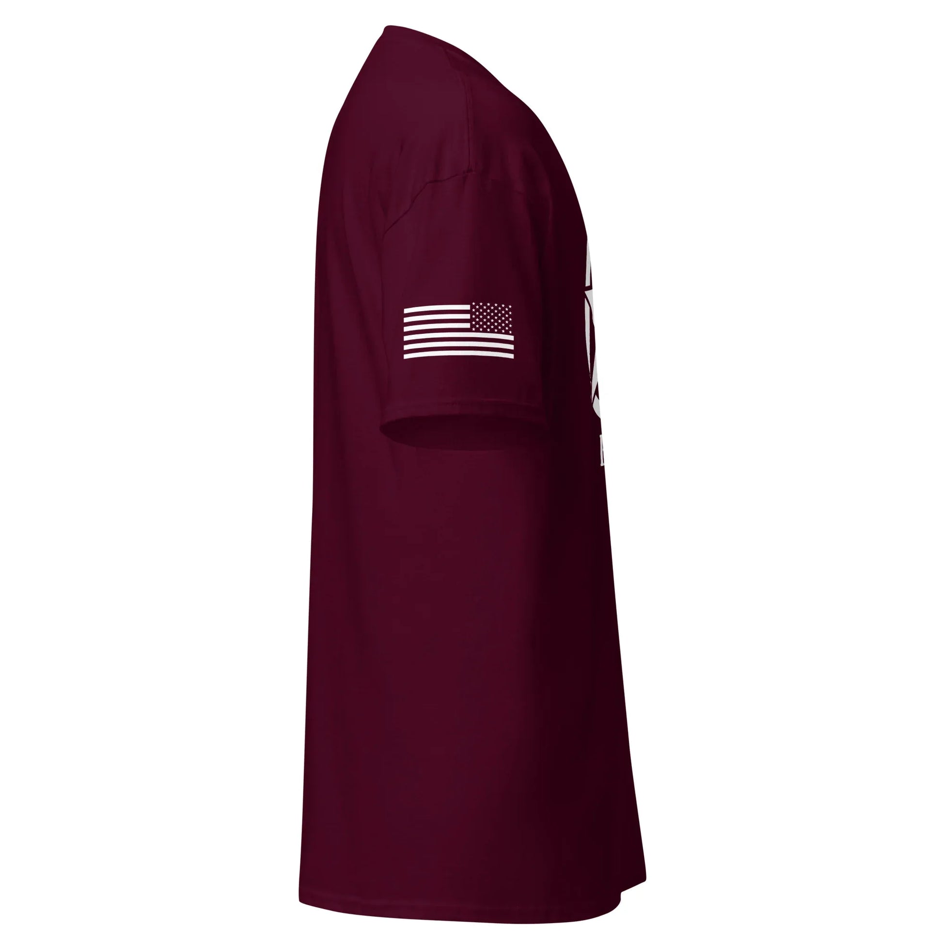 unisex-classic-tee-maroon-right-677aa8c44a252 - JLR Design