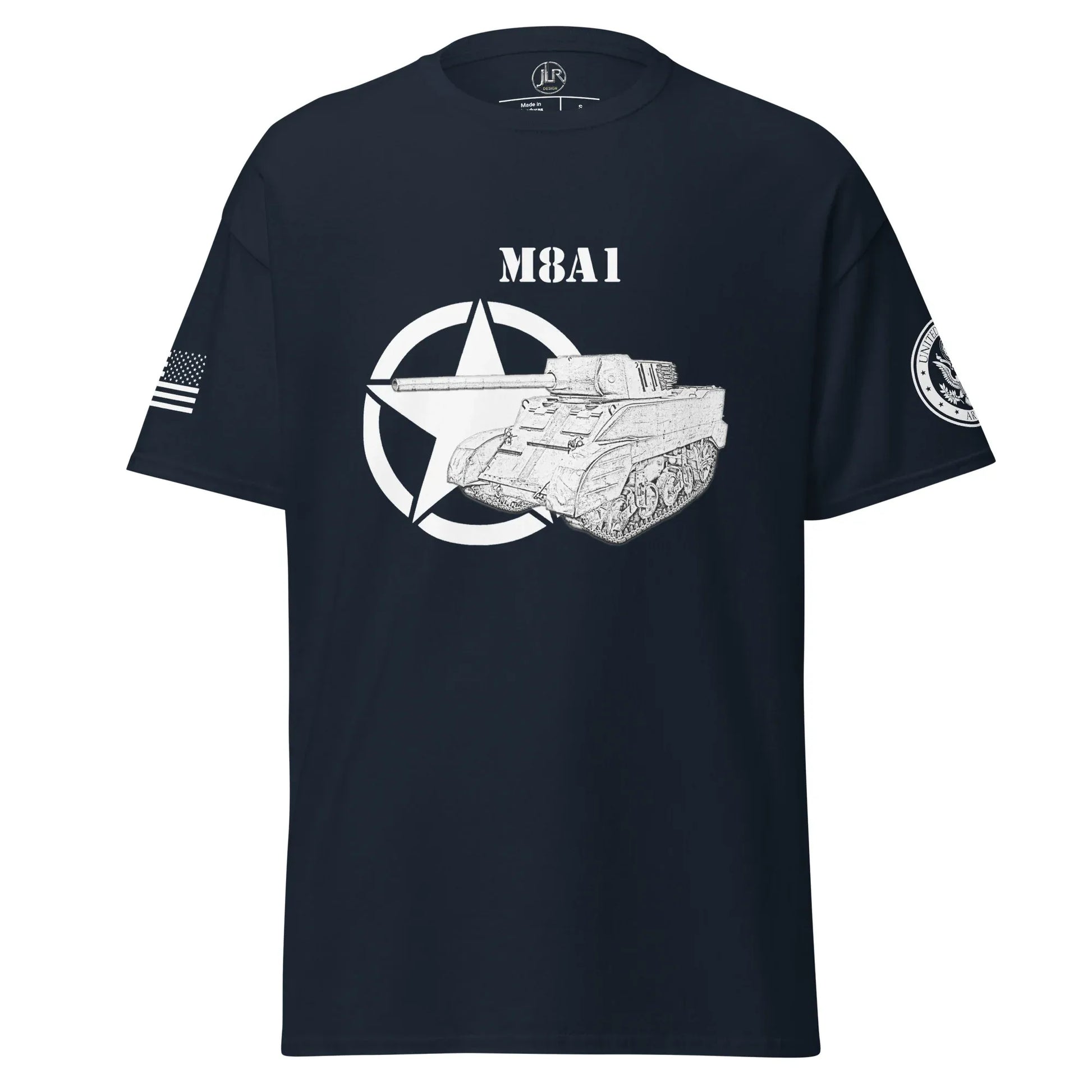 amerikanischer-panzerjager-m8a1-t-shirt-sw-t-shirt-jlr-design-94302 - JLR Design