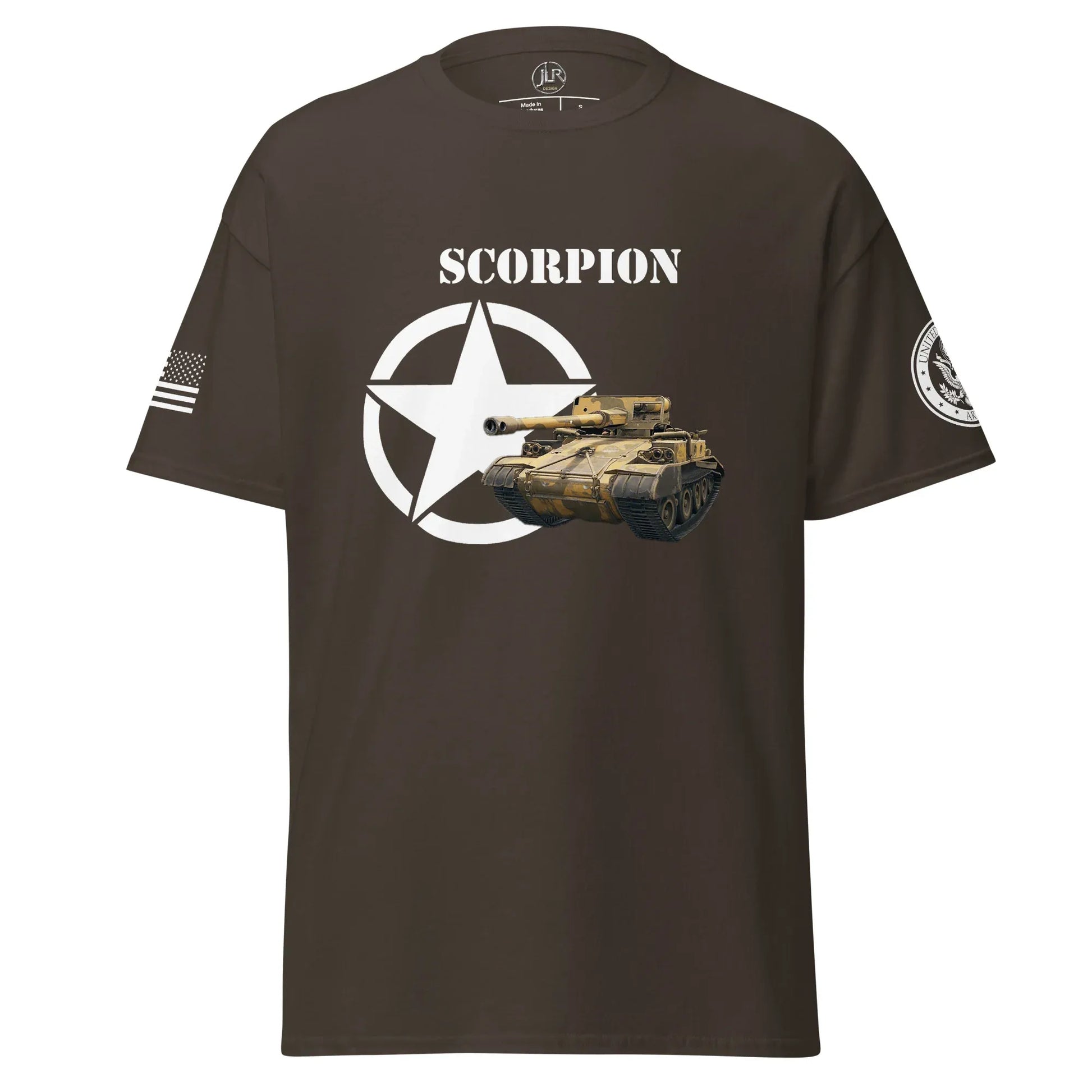 amerikanischer-panzerjager-scorpion-t-shirt-t-shirt-jlr-design-51494 - JLR Design