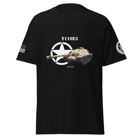 Amerikanischer Panzerjäger T110E3 Mastery T-Shirt T-Shirt 33.99 Amerikanischer, Herren, Mastery, Panzerjäger, T-Shirt, T110E3, Tanks, Thunder, War, World JLR Design