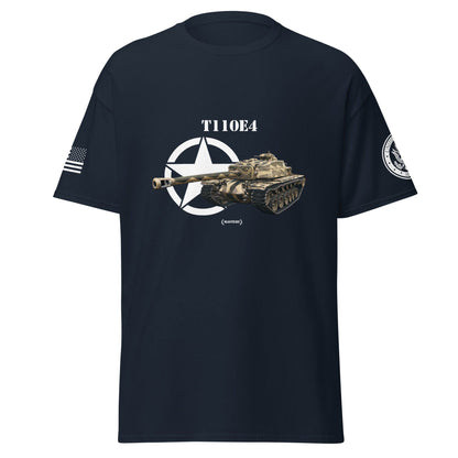 Amerikanischer Panzerjäger T110E4 Mastery T-Shirt T-Shirt 33.99 Amerikanischer, Herren, Mastery, Panzerjäger, T-Shirt, T110E4, Tanks, Thunder, War, World JLR Design