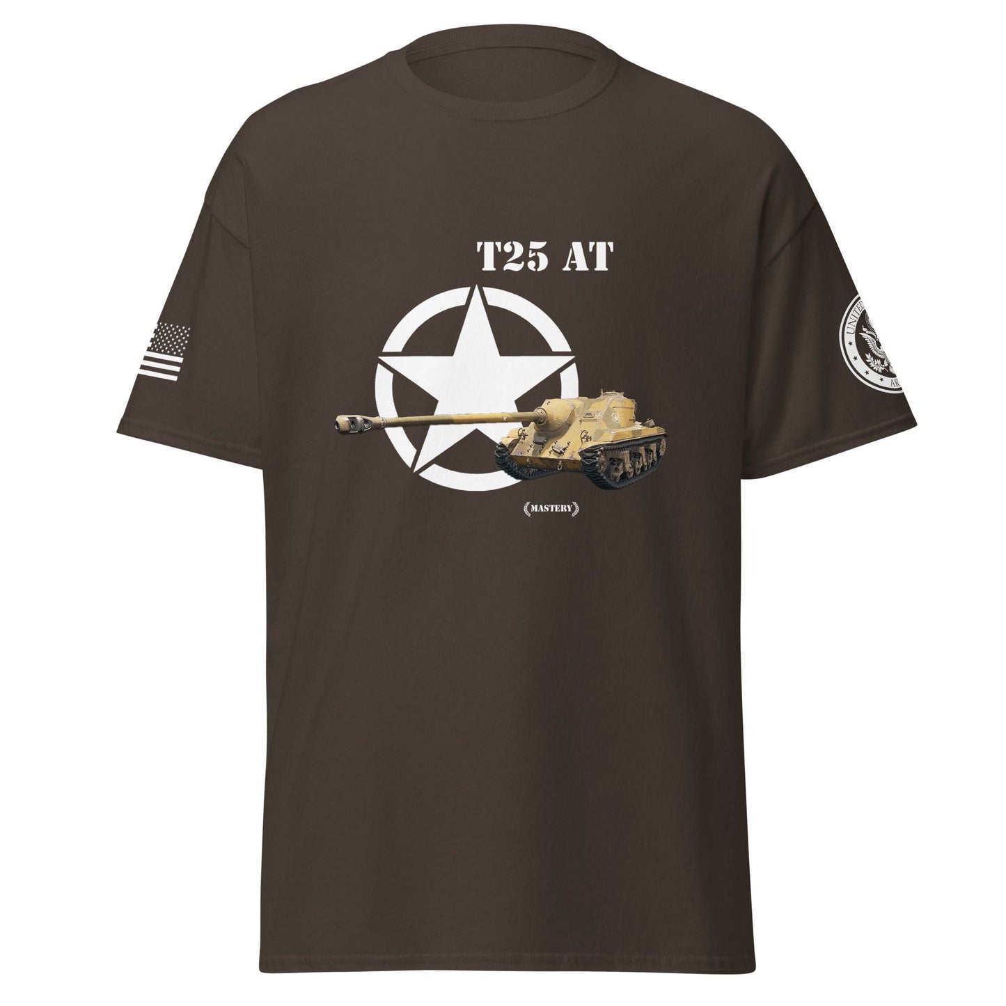 Amerikanischer Panzerjäger T25 AT Mastery T-Shirt T-Shirt 33.99 AT, Herren, Mastery, Panzerjäger, T-Shirt, T25, Tanks, Thunder, War, World JLR Design