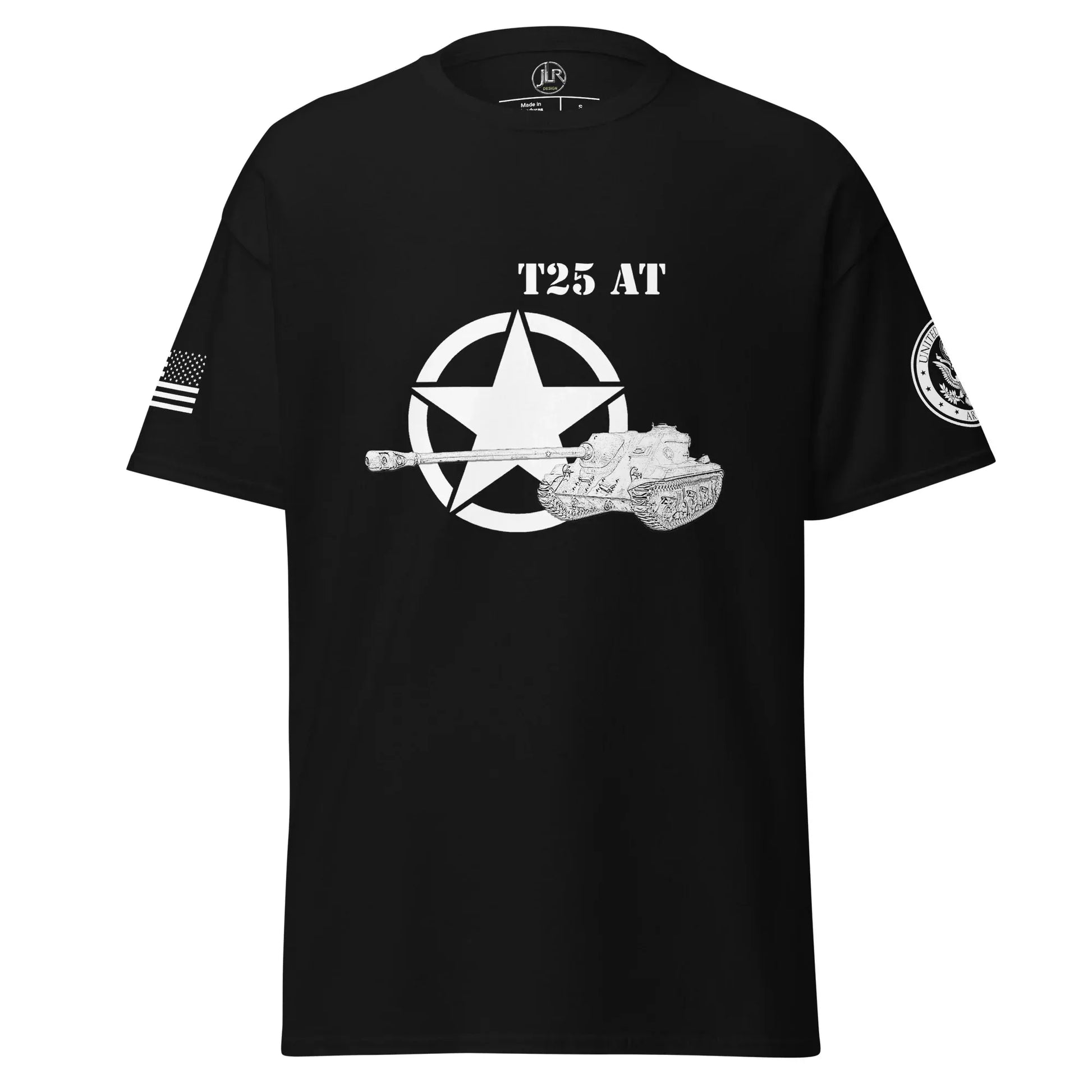 amerikanischer-panzerjager-t25-at-t-shirt-sw-t-shirt-jlr-design-18118 - JLR Design