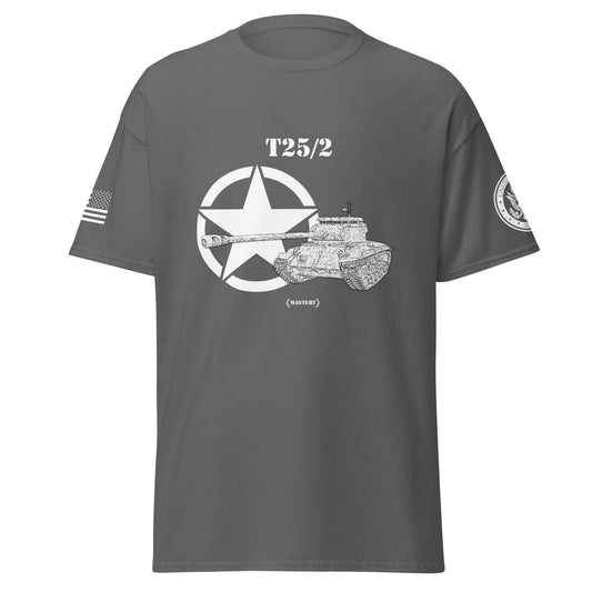 Amerikanischer Panzerjäger T25/2 Mastery T-Shirt sw T-Shirt 29.99 Herren, Mastery, Panzerjäger, sw, T-Shirts, T25/2, Tanks, Thunder, War, World JLR Design