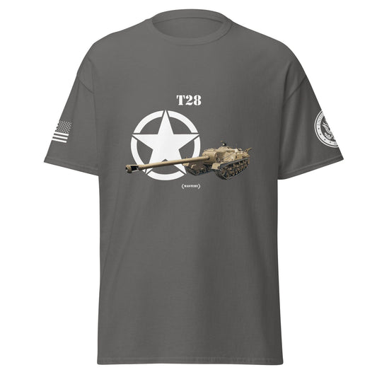 Amerikanischer Panzerjäger T28 Mastery T-Shirt T-Shirt 33.99 Herren, Mastery, Panzerjäger, T-Shirt, T28, Tanks, Thunder, War, World JLR Design