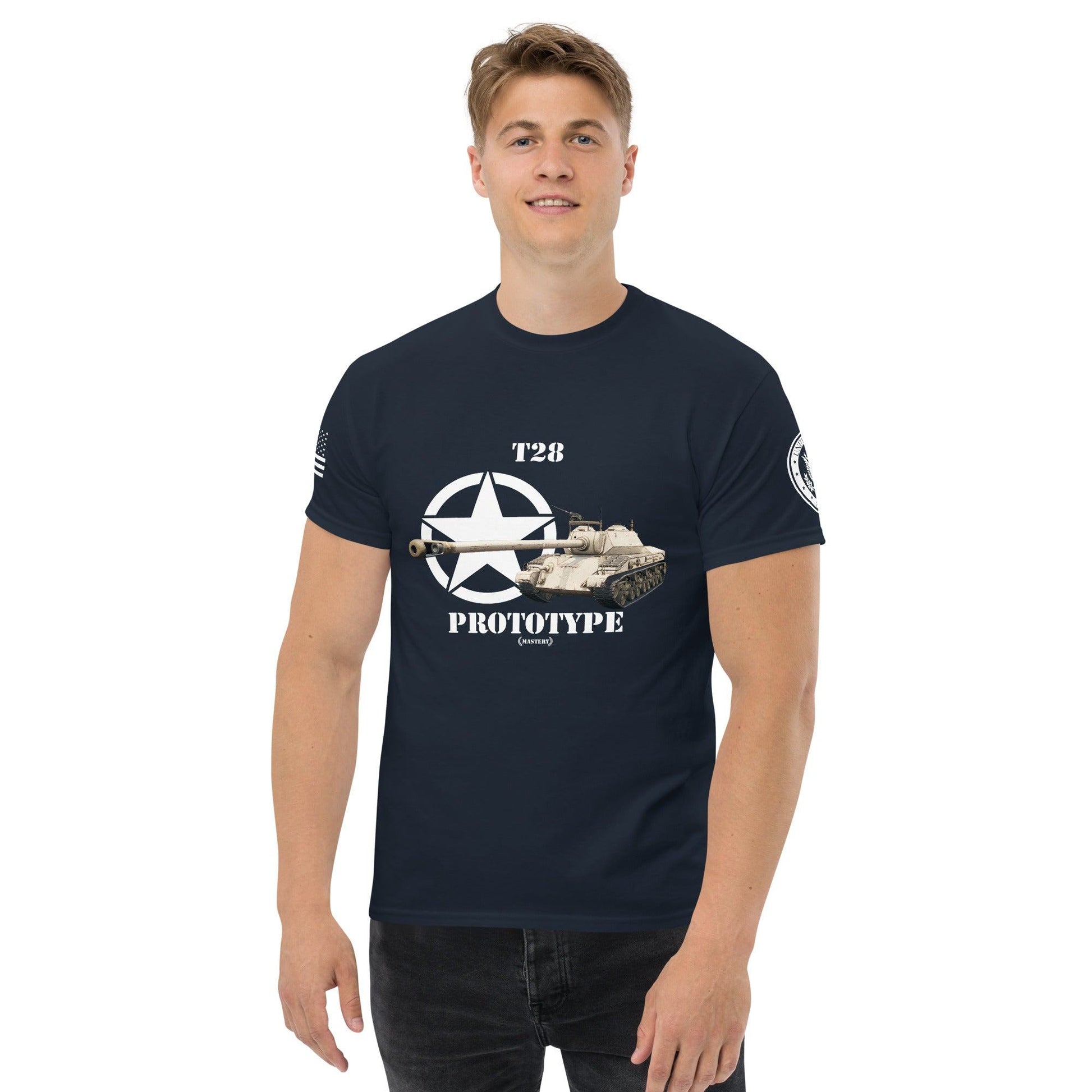 Amerikanischer Panzerjäger T28 Prototype Mastery T-Shirt T-Shirt 33.99 Herren, Mastery, Panzerjäger, Prototype, T-Shirt, T28, Tanks, Thunder, War, World JLR Design